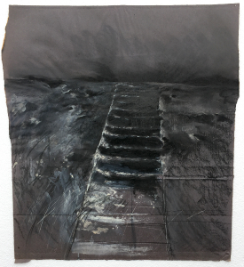 Bunkerfragment / Treppen-Studie, 1979