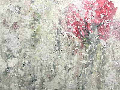 Gesso 75 (Blüten-Fresko), 2025