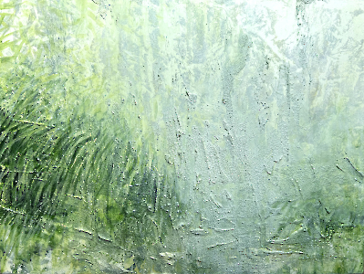 Gesso 93 (Uferstück mit aufziehendem Nebel), 2025