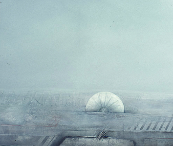 Landschaftsfragment mit Paravent, 1981