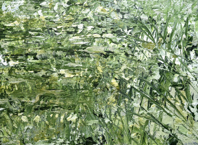 Gesso 80 (Gräser-Fresko), 2025